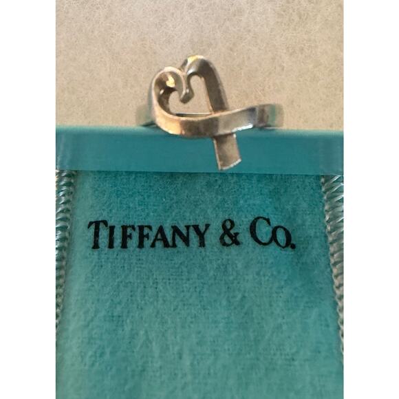 Tiffany & Co Jewelry - Tiffany & Co. 925 Silver Paloma Picasso Loving Heart Ring Size 6 W/Box